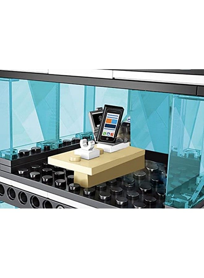 City Retail Cell Phone Store Two Floors Of Building Bricks 279 Piece Modular Building Block Bricks Toy Set Comes With Accessories Shown - Image 5