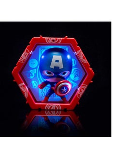 WOW! PODS WOW! PODS Avengers Collection - Captain America | Superhero Light-Up Bobble-Head Figure | Official Marvel Collectable Toys & Gifts 4 inches  - Image 3