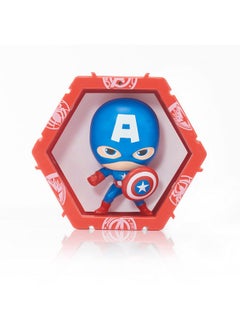 WOW! PODS WOW! PODS Avengers Collection - Captain America | Superhero Light-Up Bobble-Head Figure | Official Marvel Collectable Toys & Gifts 4 inches  - Image 2