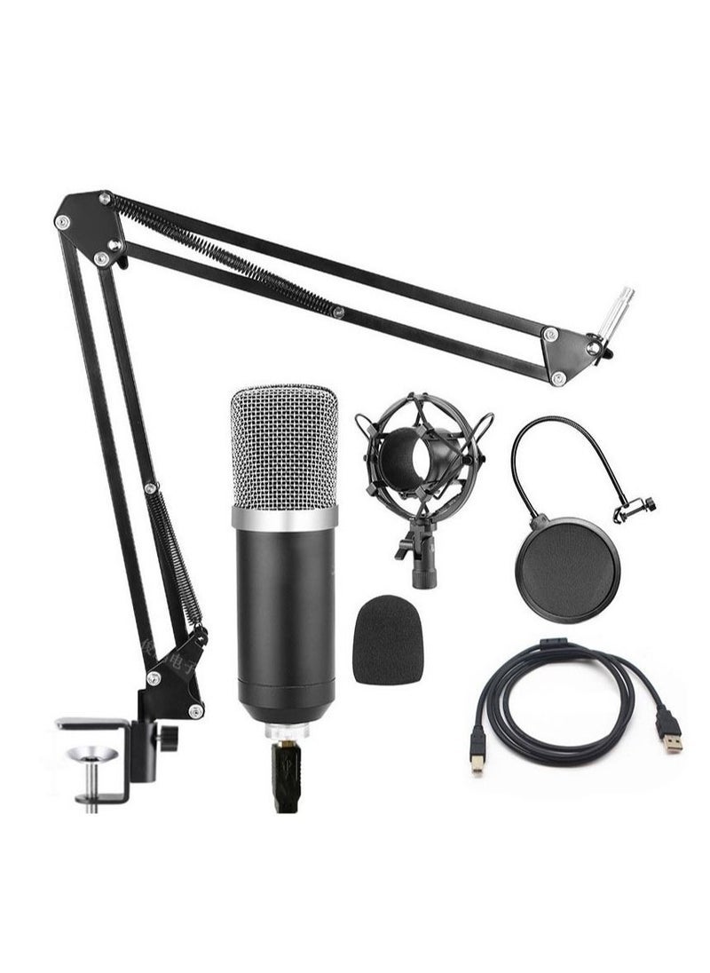 Gravity USB Condenser Microphone for Computer PC 192KHZ/24BIT Professional Cardioid Microphone Kit with Adjustable Scissor Arm Stand Shock Mount Pop Filter for Karaoke, YouTube, Gaming Recording - Image 3