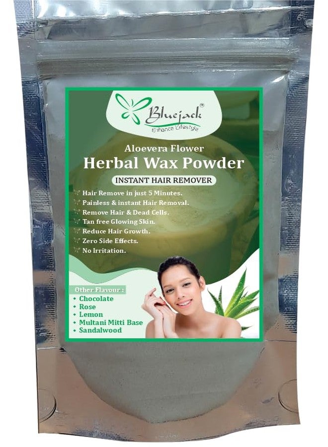 BLUEJACK Herbal Aloevera Instant Painless Hair Remover Waxing Powder For All Hair & Skin Types (100gm) - Image 1