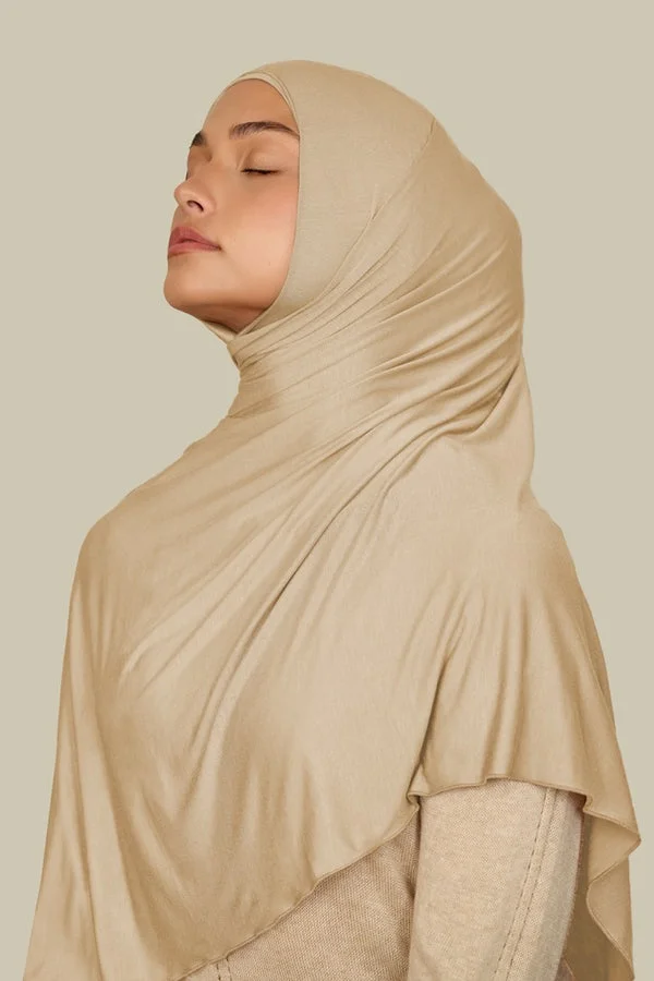 silqrose oat bamboo jersey hijab (regular)