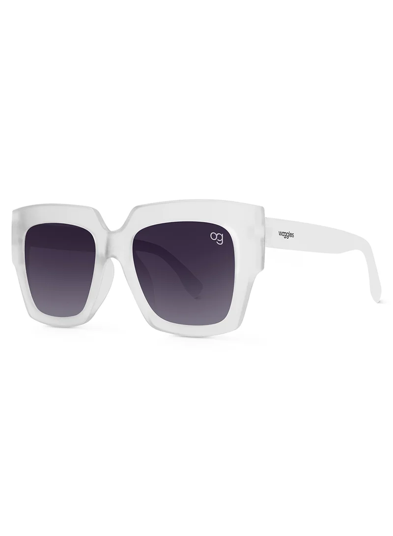 Woggles Blazeon White Square Kids Sunglasses