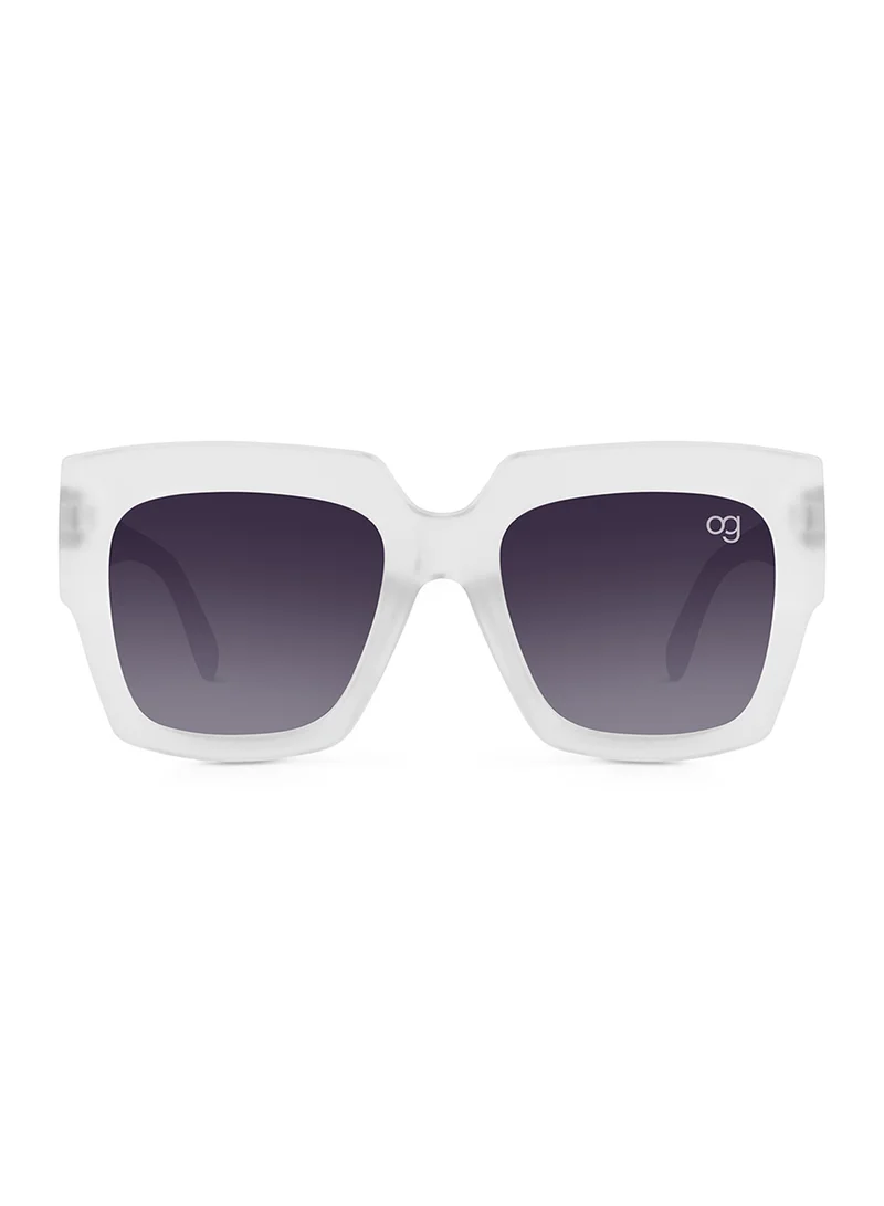 Woggles Blazeon White Square Kids Sunglasses