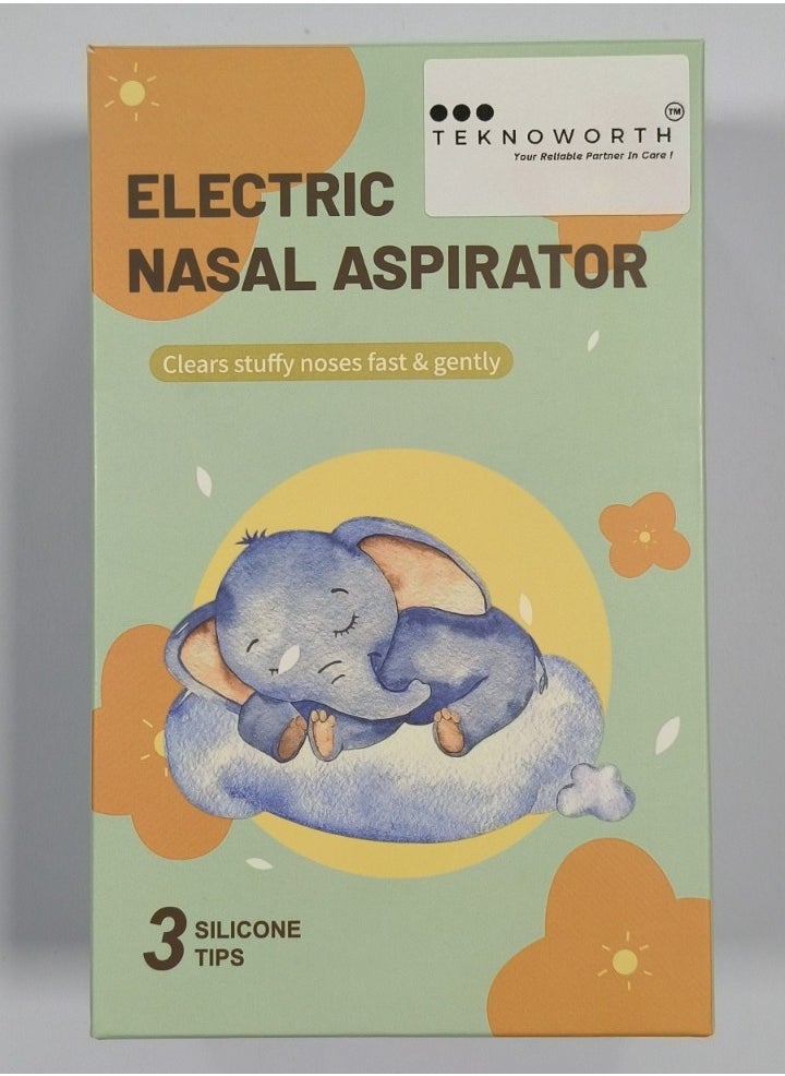 Baby Nasal Aspirator Electric – Rechargeable Nose Cleaner with LCD Display, 5 Suction Levels, IPX6 Waterproof, Soothing Lights & Music, USB Type-C Mucus Remover for Newborns & Toddlers, Portable Baby Nose Suction Device