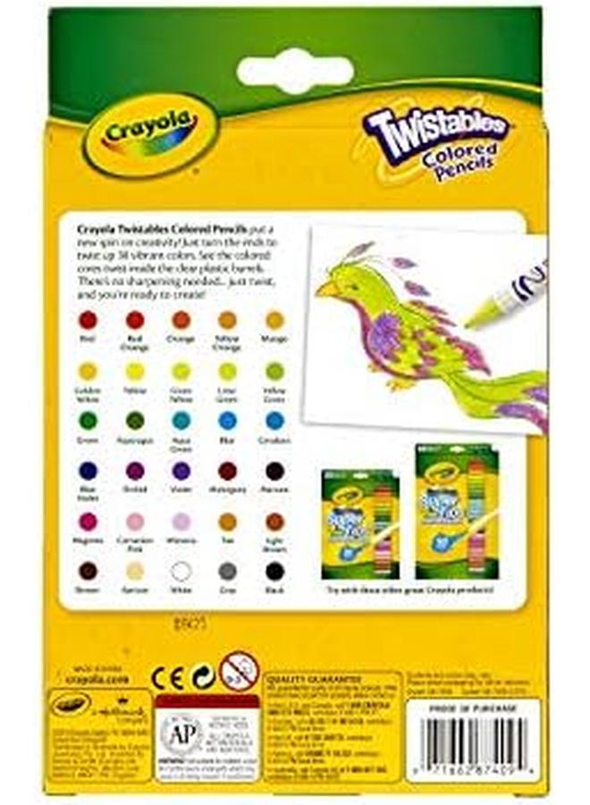 Crayola Twistables Colored Pencils Always Sharp Art Tools For Kids 30 Count - Image 4