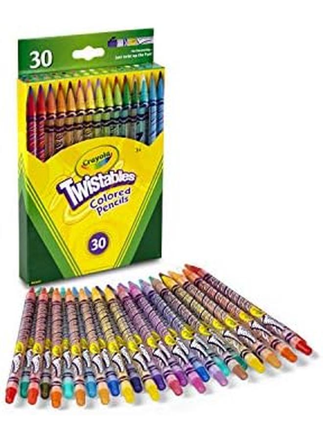 Crayola Twistables Colored Pencils Always Sharp Art Tools For Kids 30 Count - Image 3