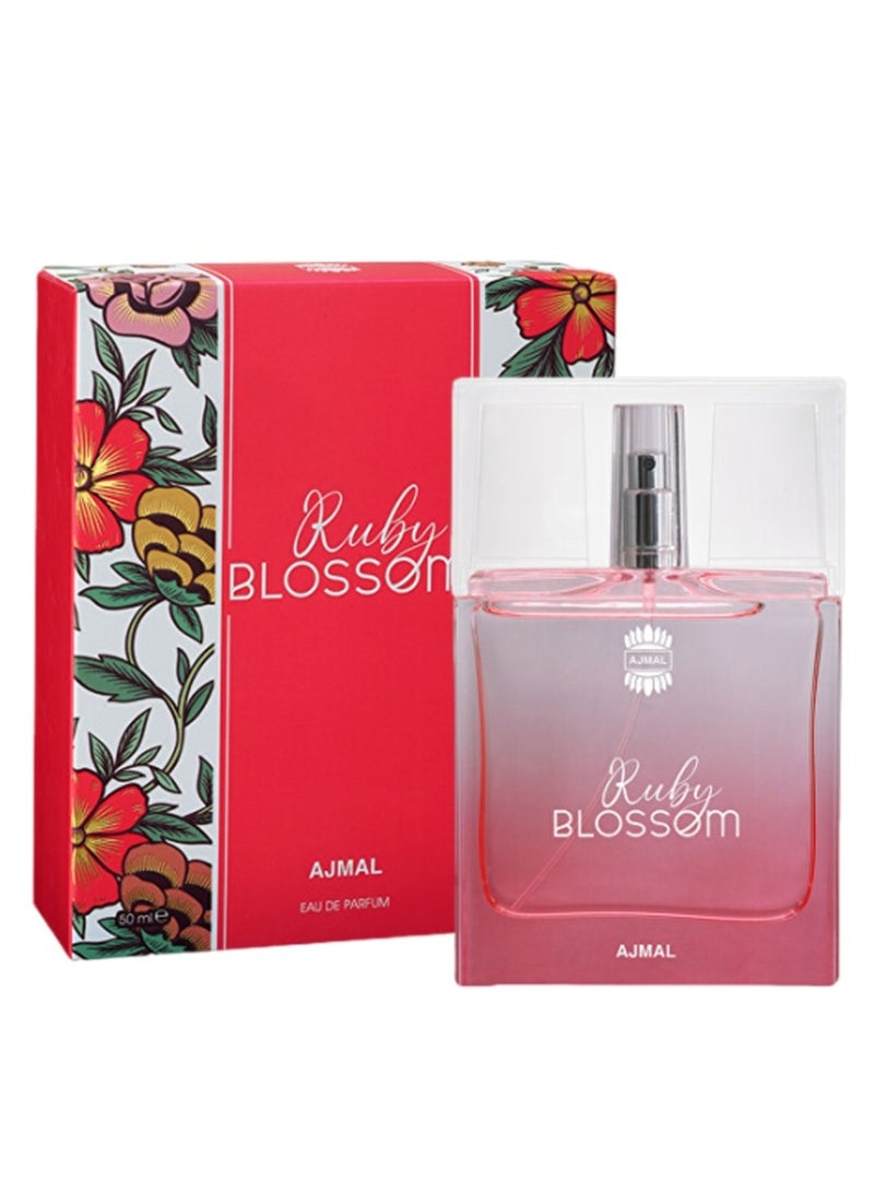 Ajmal Ruby Blossom Eau De Parfum For Women - 50 ML - Image 1