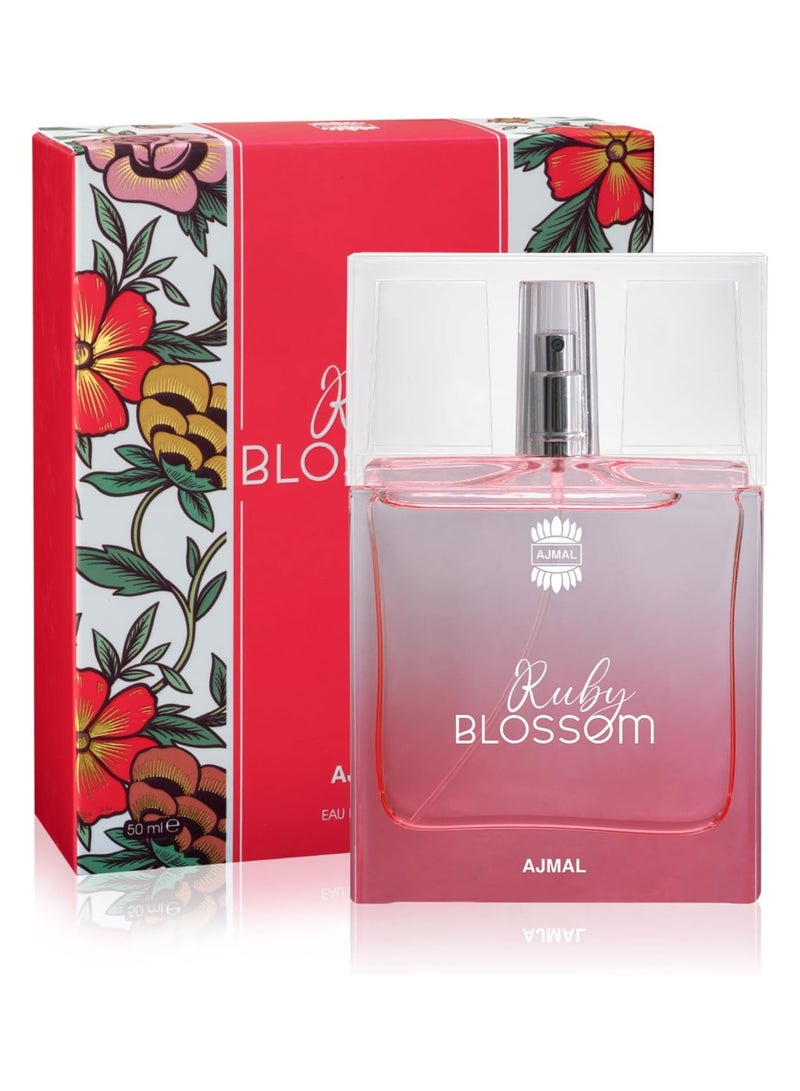 Ajmal Ruby Blossom Eau De Parfum For Women - 50 ML - Image 2