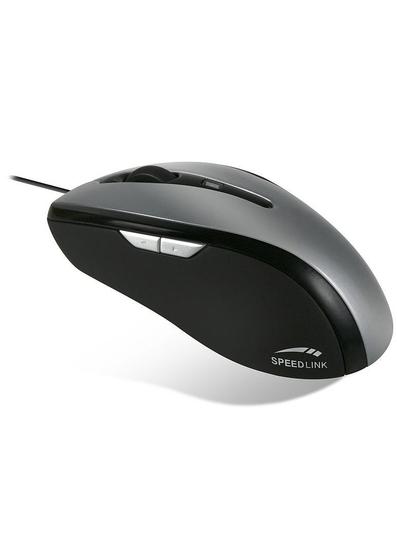 SPEEDLINK Spine Laser USB Mouse, 5 Buttons with Vista Compatible 4-way Scroll wheel, 1600DPI, 1.5m Cable Length - Image 2