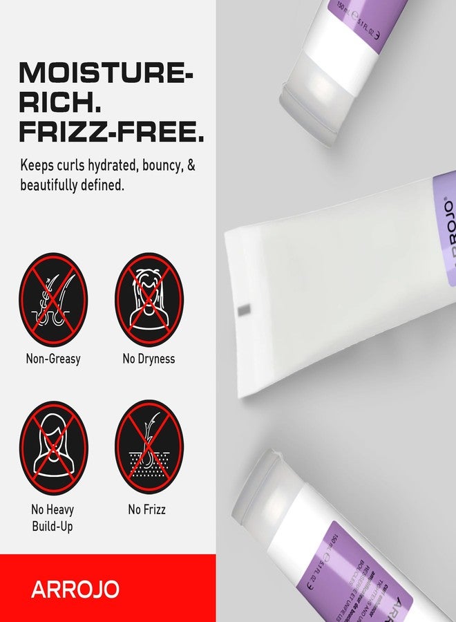 ARROJO Curl Enhancer - Curly Hair Gel for Soft, Fine Curls - Curl Gel w/ Amino Acids, Oat Proteins - Curl Enhancing Hair Products to Add Shapely Spring - Wavy & Curly Hair Products (5.1 oz) - Image 3