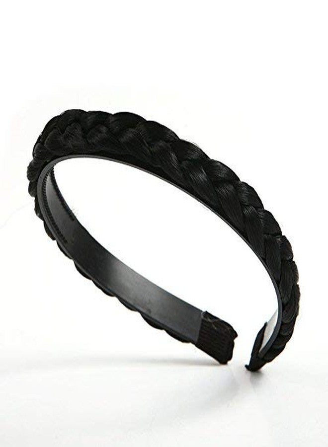 صن بيرد أطواق شعر بلاستيكية عريضة من صن بيرد مزودة بأسنان، طوق شعر بلاستيكي صلب عادي، طوق شعر غير قابل للانزلاق، حلقات ربط شعر للنساء والفتيات، إكسسوارات شعر يمكنك صنعها بنفسك (عبوة من 3 قطع، طوق شعر أسود) - Image 3