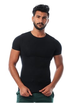 DICE Round Neck Undershirt - Black  - Image 1