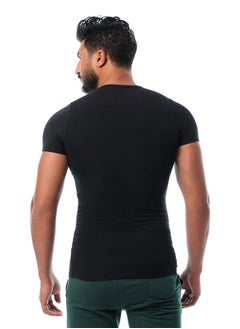 DICE Round Neck Undershirt - Black  - Image 4