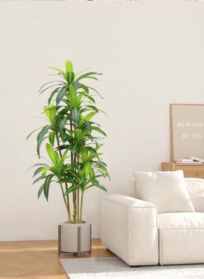 ZCM-HAPPY Large Artificial Brazilian Wood Bonsai Green Plant 150cm, Nordic Style Indoor and Outdoor Green Plant - Hotel and Garden Potted Decoration, Bird of Paradise Bonsai Ornament - Image 5