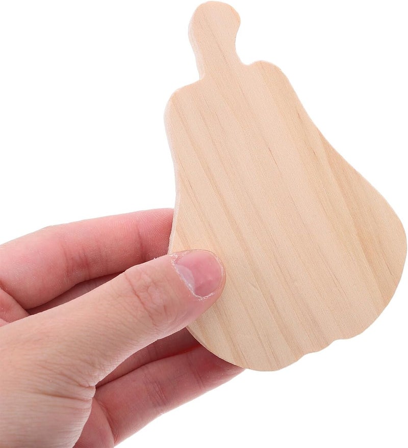 TEHAUX 6pcs Unfinished Wood Pumpkin Cutouts for Crafts, Blank Wooden Pumpkin Discs for DIY Painting, Fall Harvest Decorations for Thanksgiving Autumn Centerpieces and Seasonal Home Decor - Image 4