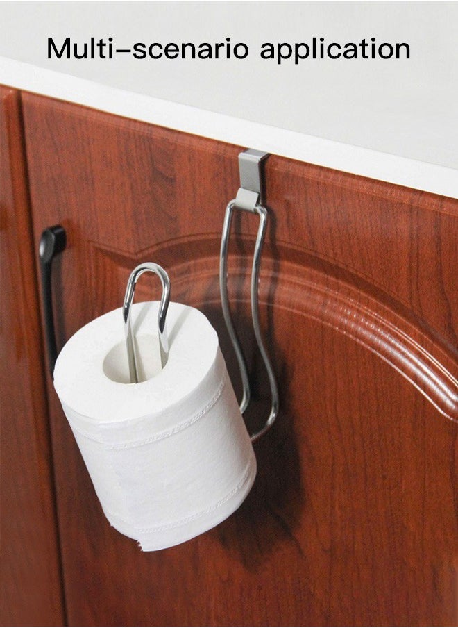 Generic - Silver-colored Wall-mounted Paper Towel Holder, Kitchen Bathroom Toilet Paper Towel Holder, Towel Rack - Image 1