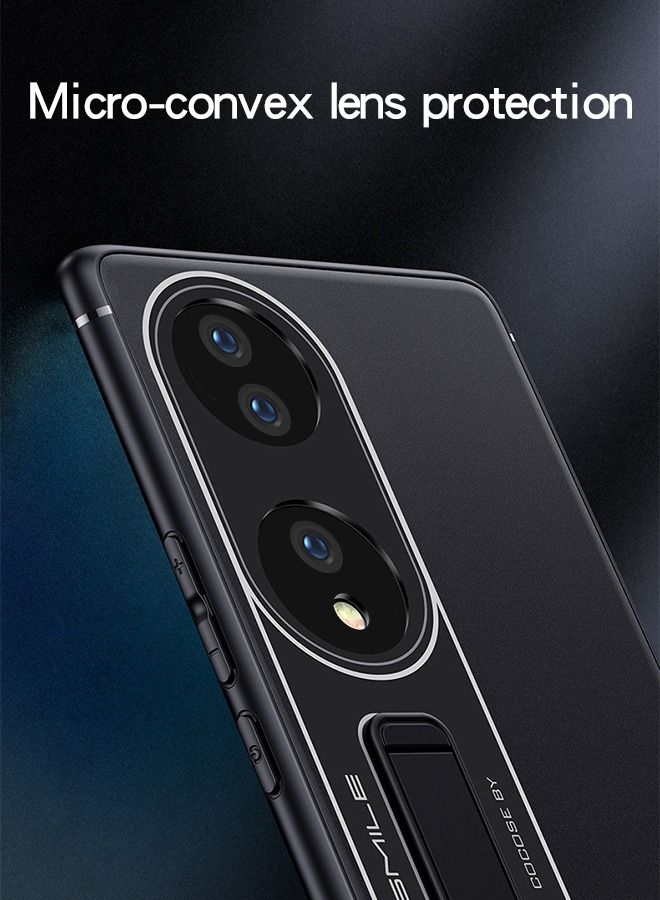 GROIC Case for Honor 80 Pro 6.78" with Built-in Adjustable Kickstand, Camera Lens Protector Anti-Fingerprint Shockproof Hard Full Protective Cover - Image 4