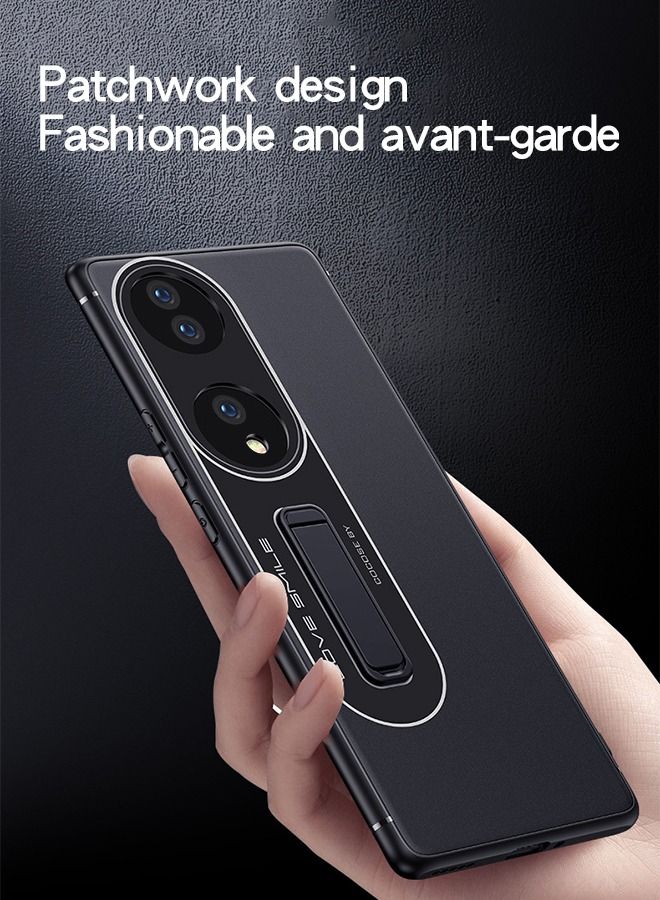 GROIC Case for Honor 80 Pro 6.78" with Built-in Adjustable Kickstand, Camera Lens Protector Anti-Fingerprint Shockproof Hard Full Protective Cover - Image 2