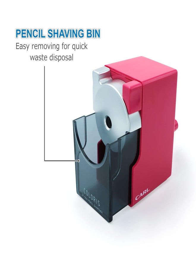 CARL, Coloris Pencil Sharpener, CP-100A-P, Pink - Image 5