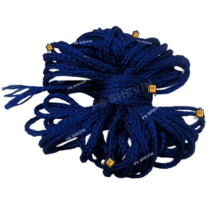 SK Silk Dhaga Best for Puja and Religious Purpose Neela dhaga Blue dhaga Blue 20 Meters Blue Dhaga Best for Men Women Religious Blue Thread Neela Dhaga 20 Meters Blue Thread bt3526