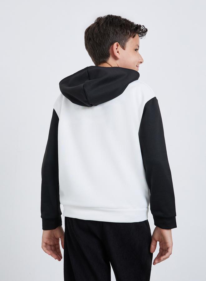 Styli Kids Color Block Zip-Up Hoodie Jacket - Image 4