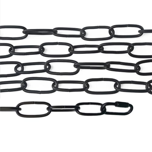 WOERFU 6 feet Black Pendant Light Fixture Chain Permits Installation of Chain-Hung Fixtures On High Ceilings with Maximum Fixture Weight of 50 Pounds - Image 4