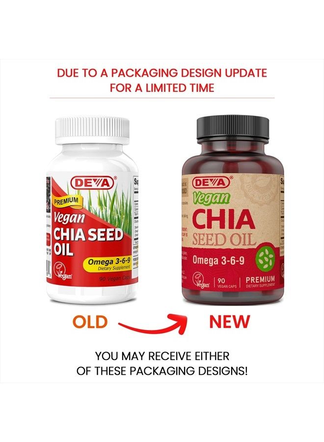 Deva Vegan Vitamins Deva Vegan Chia Seed Oil – 1000 mg 90 Vcap - Image 2