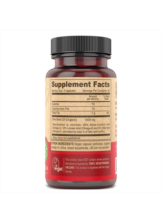 Deva Vegan Vitamins Deva Vegan Chia Seed Oil – 1000 mg 90 Vcap - Image 3