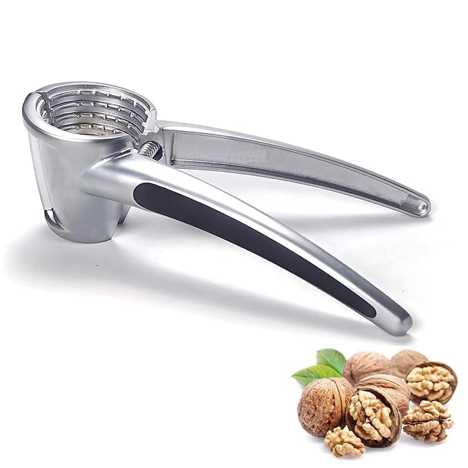 Bindex Stainless Steel Walnut Cracker and Opener ToolMultifunction Nutcracker with Non Slip Handle for Walnut Chestnut Pistachio Macadamia Nuts Hazelnut Sunflower Seeds Metal