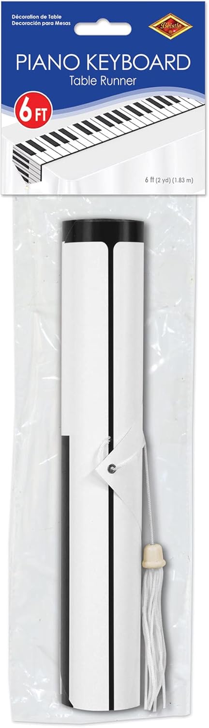 Beistle Piano Keyboard Table Runner - Image 4