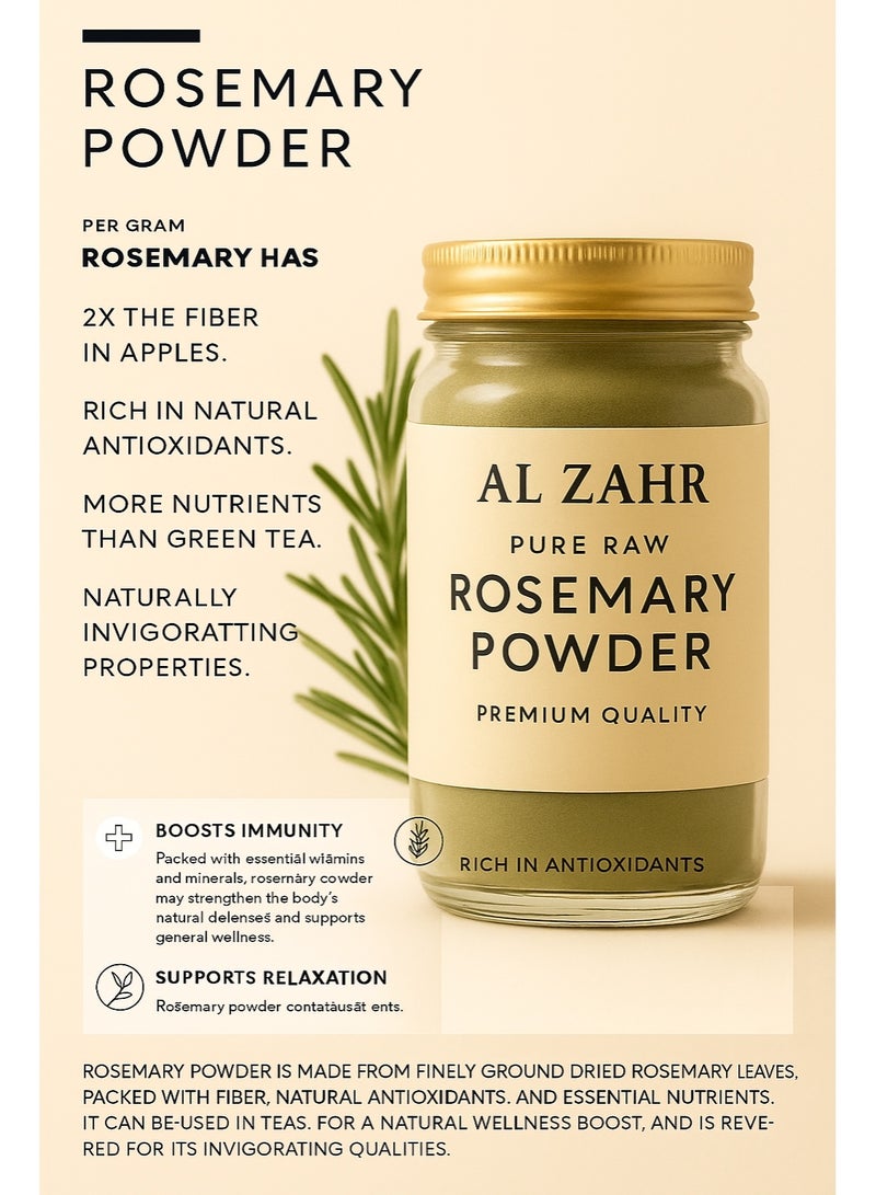 زهر مسحوق إكليل الجبل - نقي وطبيعي عالي الجودة، مُفرز يدويًا، مجفف بالشمس، مزروع بطريقة مستدامة - عشب طبيعي للطهي، شاي الأعشاب، العناية بالبشرة، العلاج بالروائح، والعناية بالحدائق - Image 2