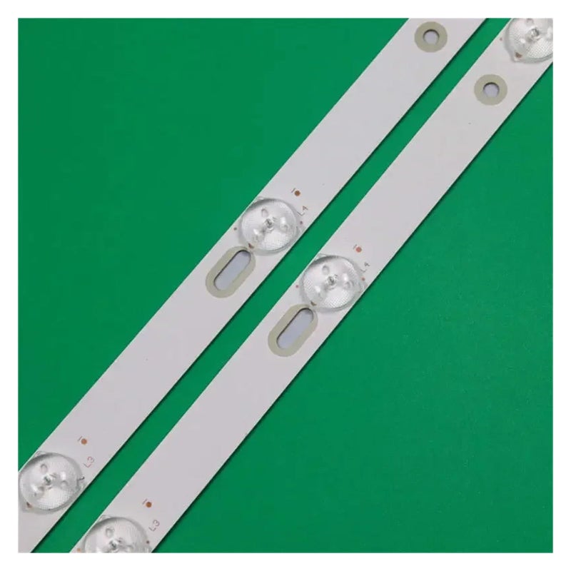 شريط إضاءة خلفي لتلفزيون LED 4 قطع 2 مجموعة شريط قطر بديل أشرطة مصفوفة - Image 4
