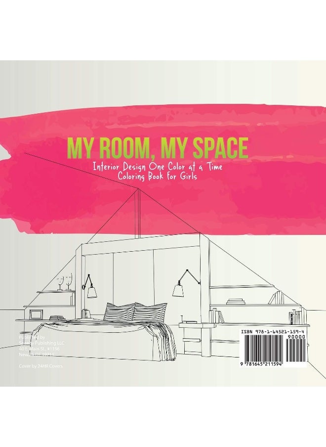 My Room, My Space Interior Design One Color at a Time Coloring Book for Girls  - Image 2