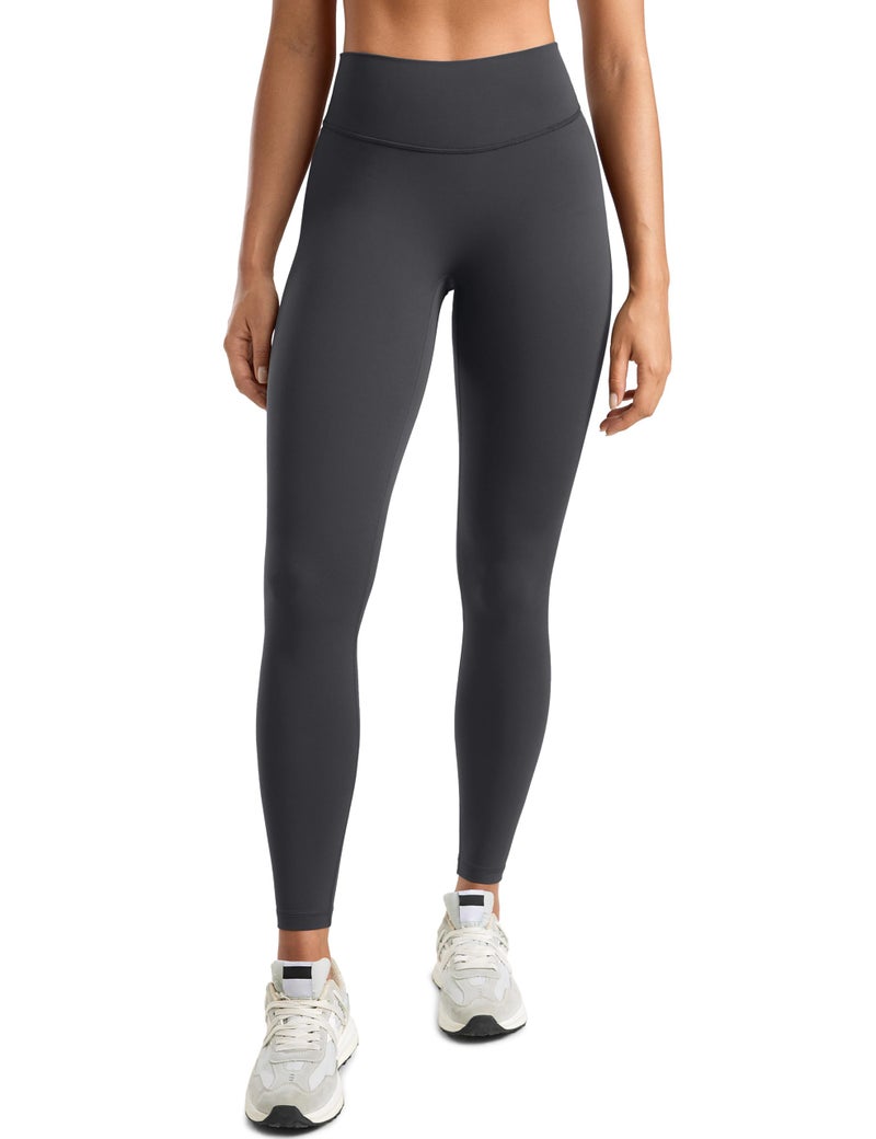 INGIA Womens High Waisted No Front Seam Lounge Yoga Legging 25" Workout Tummy Control Gym Yoga Pants Mysterious Grey Small - Image 1