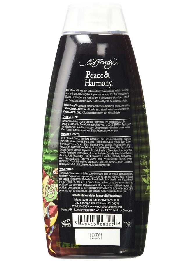 Ed Hardy Peace & Harmony Tanning Intensifier Bronzing Moisturizer Lotion 10 Oz - Image 2