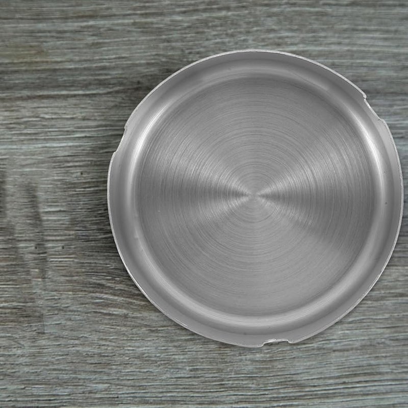 صحن رماد التدخين الداخلي المعدني الدائري 8 سم من الفولاذ المقاوم للصدأ الثقيل - Image 5