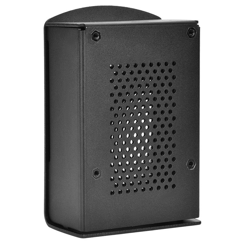 For Raspberry Pi 4 Model B Black Aluminum Case Box Enclosure with Heatsink Bracket (Black) - Image 1