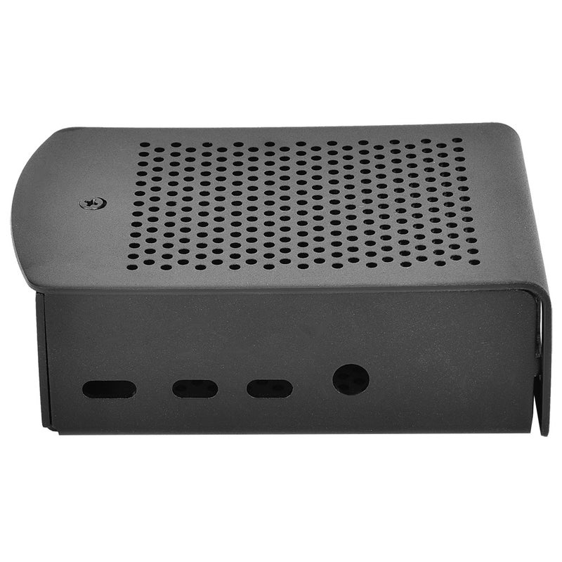 For Raspberry Pi 4 Model B Black Aluminum Case Box Enclosure with Heatsink Bracket (Black) - Image 3