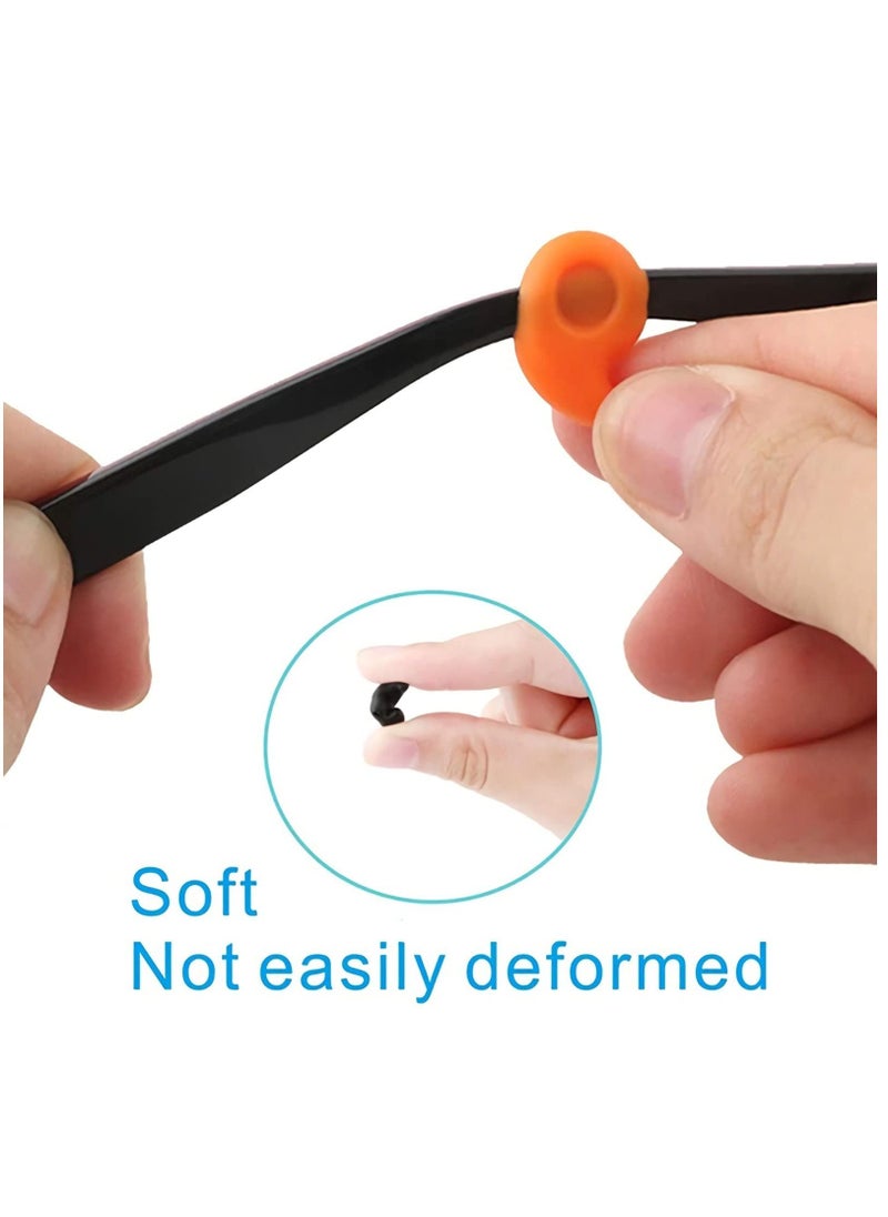 NIBEMINENT Eyeglasses Retainers Silicone,12Pairs Glasses Temple Tip Holder Soft Anti-Slip Protectors Stoppers Ear Grip Hook, for Spectacle Sunglasses Reading Eyewear  - Image 4