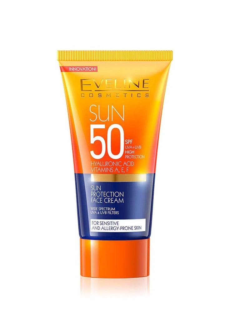 EVELINE COSMETICS Eveline Sun Protection Face Cream SPF50 - 50ml - Image 1
