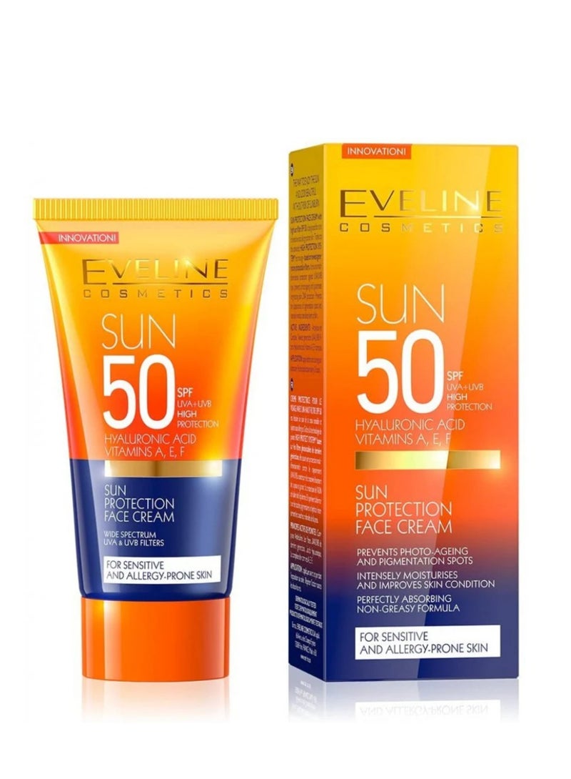 EVELINE COSMETICS Eveline Sun Protection Face Cream SPF50 - 50ml - Image 2
