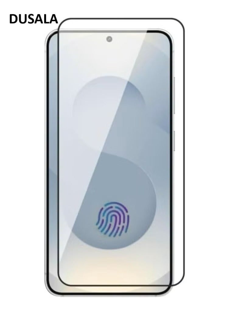 دوسالا حماية شاشة لجهاز سامسونج جالكسي S25، زجاج مقوى ثلاثي الأبعاد، تغطية كاملة، مضاد للخدوش، شفاف عالي، بدون فقاعات، يدعم فتح قفل بصمة الأصبع، حماية شاشة لجهاز سامسونج جالكسي S25 2025 - Image 1
