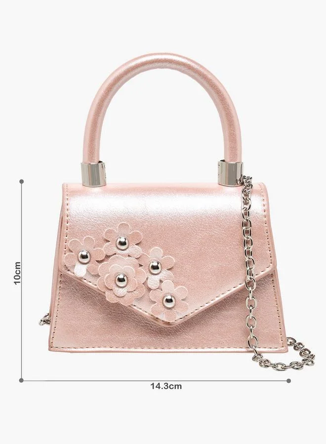 Flora Bella By Shoexpress Flora Bella Floral Accent Crossbody Bag with Chain Strap Ramadan Collection