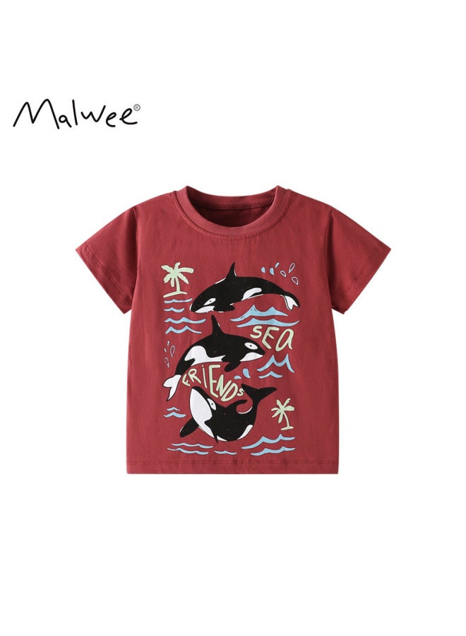 Children's Summer New Round Neck Casual T-shirt