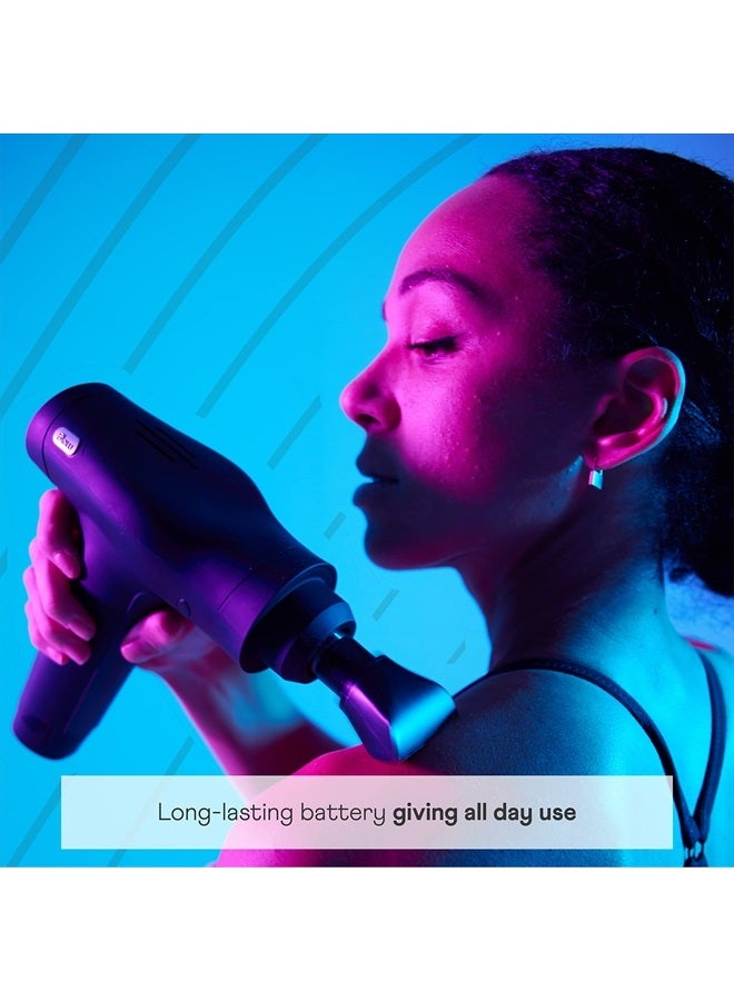 FLOW Professional Massage Gun Pro | Powerful Percussion Massager for Athletes and Physios | 7 Massage Heads | for Sport Recovery and Muscle Pain | Includes Travel Case | Professional-Grade - Image 4