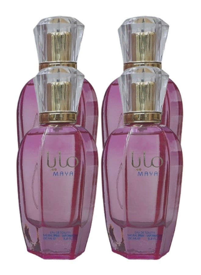 مايا 4 قطع عطر مايا للنساء 100 مل - Image 1