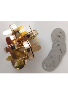 Angel Çanta Aksesuar Angel Bag Accessory Magnetic Snap for Knitted Bag Light Gold 5 Pack 