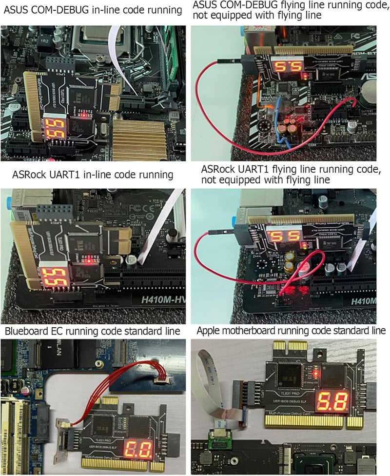 Jadeshay TL631 Pro Motherboard Analyzer Diagnostic Card PCI Mini PCIE LPC Motherboard Tester Debug Cards for Laptop Desktop - Image 4