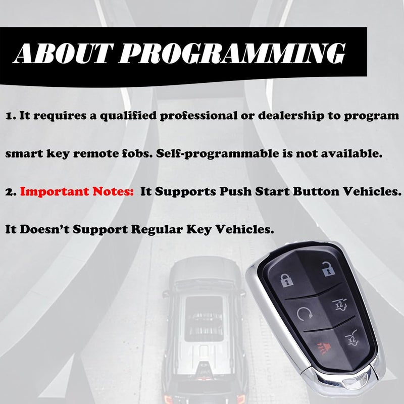 MechanMagic Key Fob Replacement for Cadillac Escalade 2015-2020 & Escalade ESV 2015-2020 - Image 5